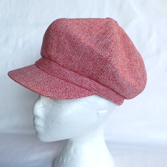 D&Y, NY Herringbone Page Boy Wool Blend Cap - Picture 8 of 8